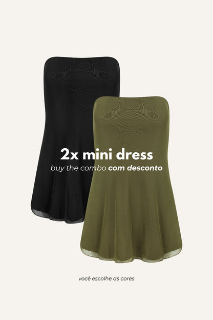 Combo: 2x Mini Dress (você escolhe as cores)