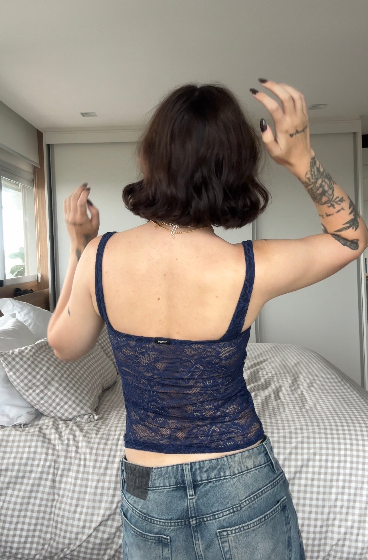 Lace tank top