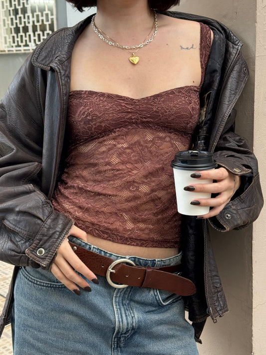 Lace tank top