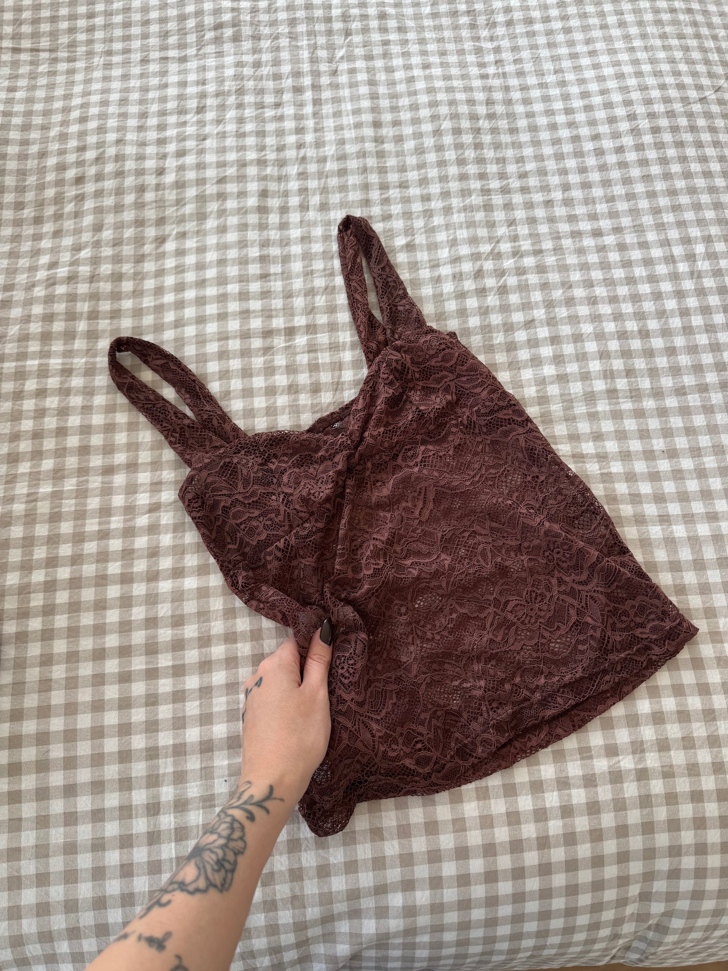 Lace tank top