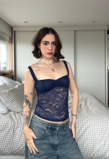 Lace tank top