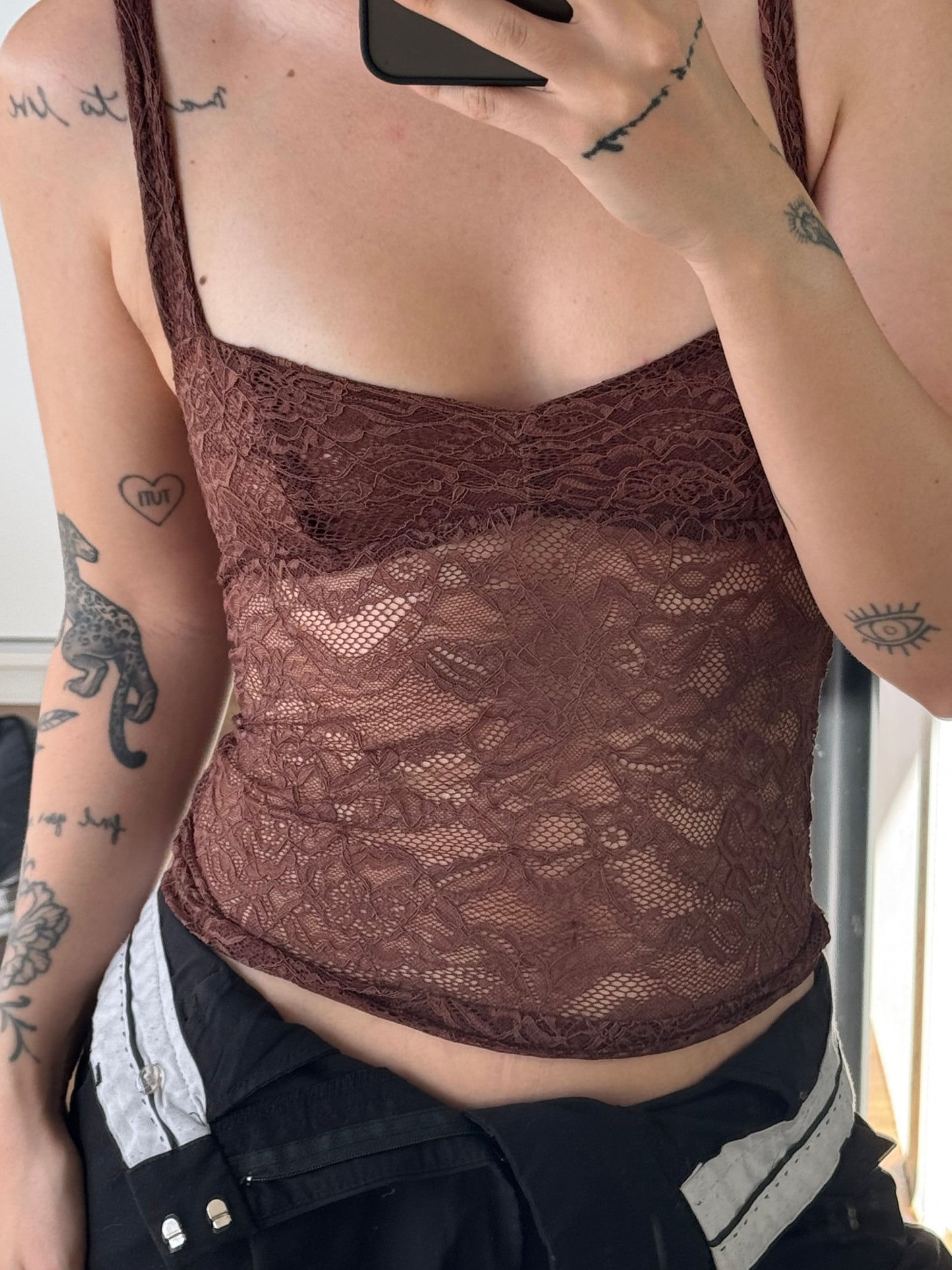 Lace tank top