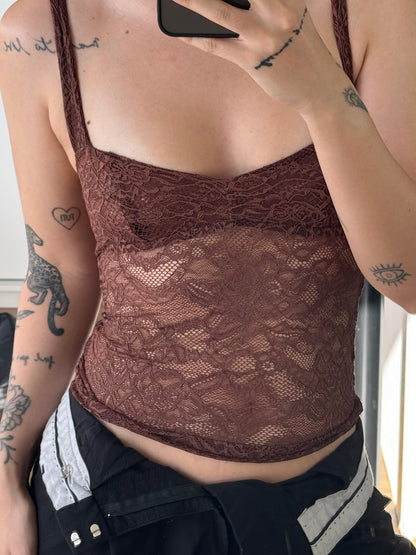 Lace tank top