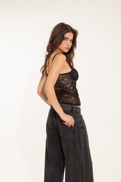 Lace tank top