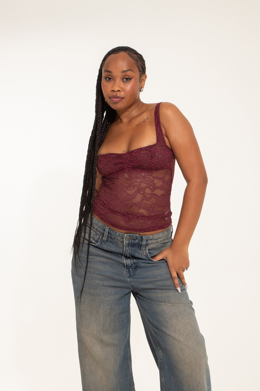Lace tank top